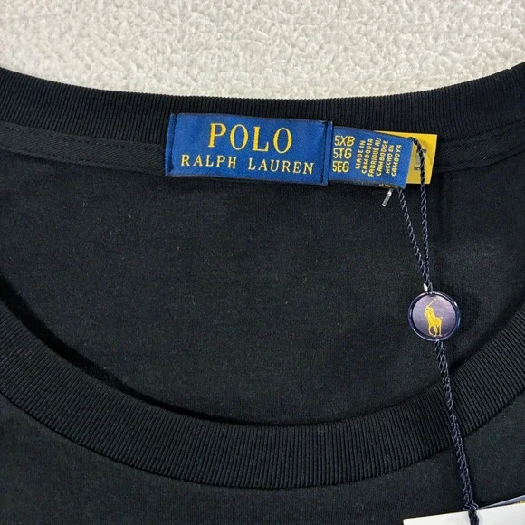 Polo Ralph Lauren T Shirt Mens 5XB Black Flesh Pony Crewneck Short Sleeve NWT - Picture 4 of 7